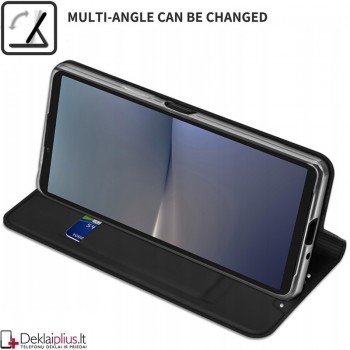 Dux Ducis Skin Pro dirbtinės odos dėklas - juodas (Sony Xperia 10 VI) Dux Ducis Skin Pro dirbtinės odos dėklas - juodas (Sony Xperia 10 VI)